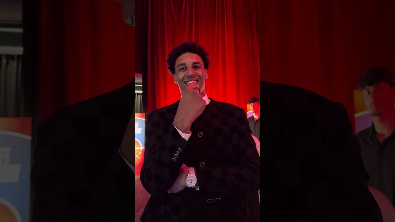 Yaxel Lendeborg immediately after the NBA Draft Lottery & thoughts on his shooting, defense & more