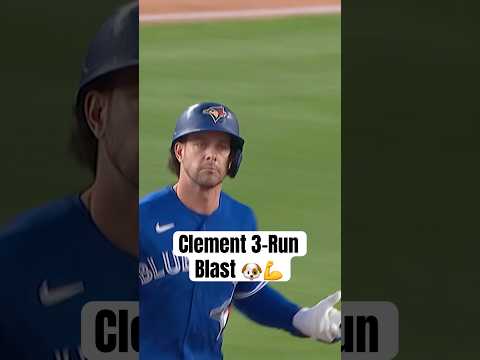 Ernie Clement launches a HUGE 3-RUN shot in the Bronx 👏