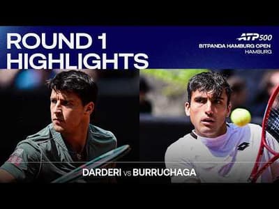 Luciano Darderi vs Roman Andres Burruchaga Highlights |  Hamburg 2026 Round 1