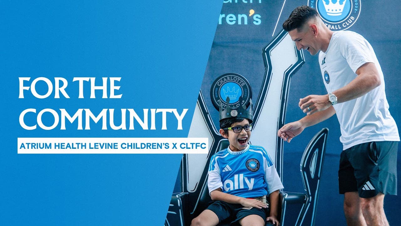 Soccer-Themed Patio Unveiling | Atrium Health Levine Children's Hospital x Charlotte FC
