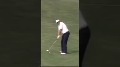 Raymond Floyd approach shot.  1986 US OPEN. #golf #golfswing #golfer #raymondfloyd #usga #usopen