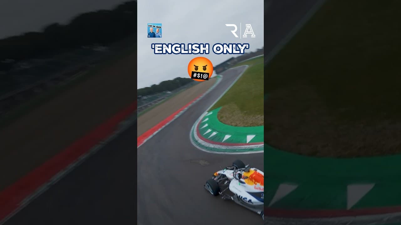 Telling F1 drivers off for speaking their language 🤬
