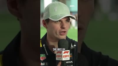 Max was all smiles during his first interview since becoming a father at last year’s Miami GP 😊