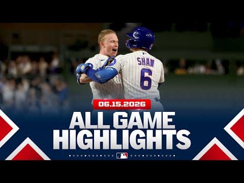 Highlights from ALL GAMES on 6/15 (PCA hits for the cycle, May pitches a shutout and MORE!)