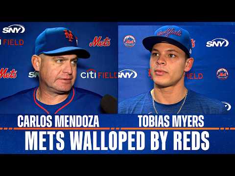 Carlos Mendoza and Tobias Myers talk command issues in Mets 12-0 loss to Reds