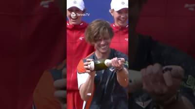 Champagne Battle After 2025 Hamburg Final 🤣🍾