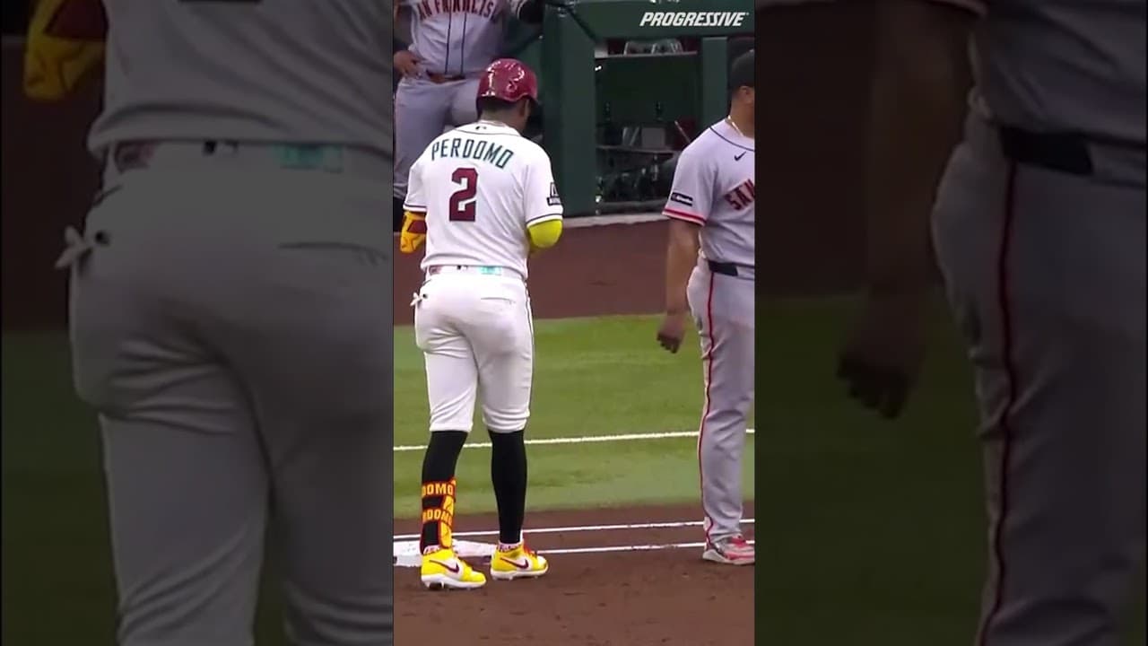 That's one way to start a game 😳 #baseball