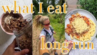 What I eat on long run day | Meals & Run