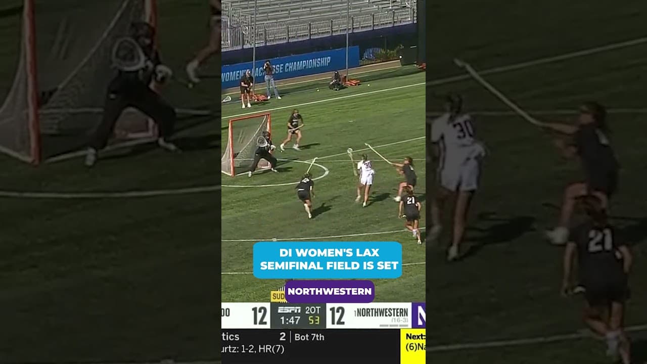 The DI women's lacrosse semifinal field is set 🎟️ #shorts