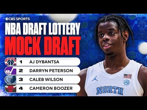 POST-LOTTERY NBA Mock Draft [Picks 1-14] | AJ Dybantsa to Wizards, Darryn Peterson to Jazz