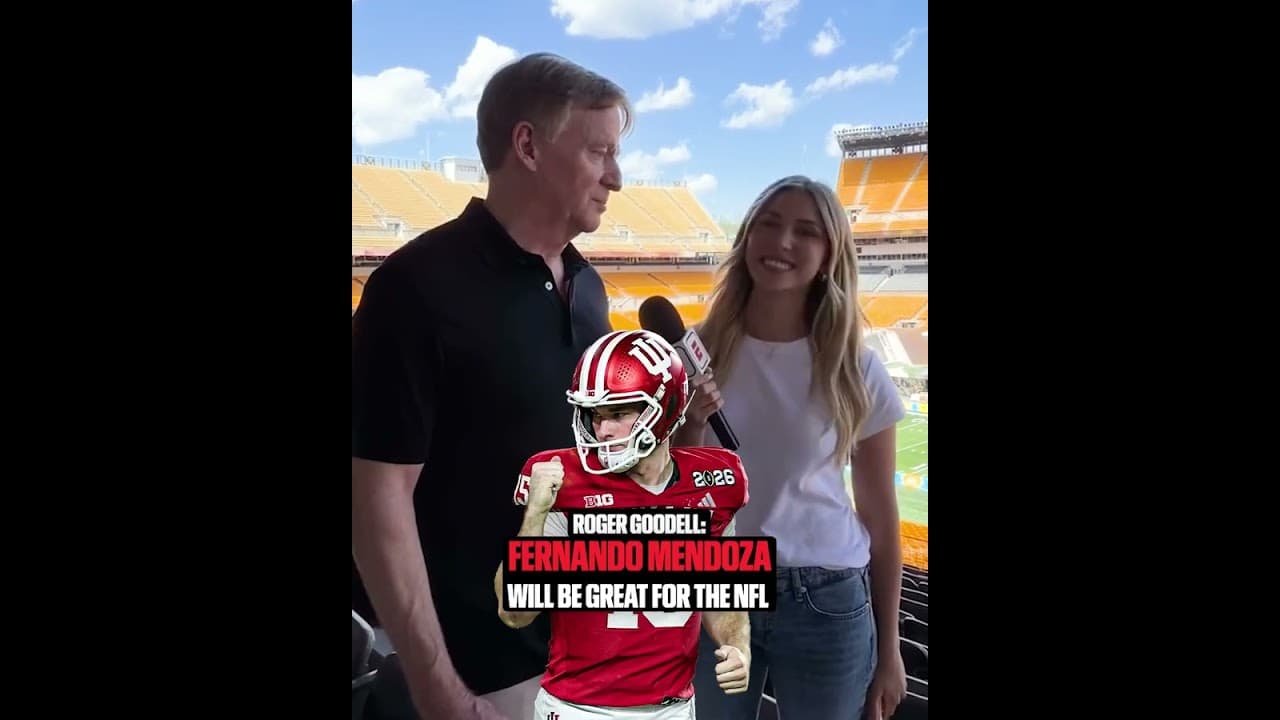 Roger Goodell is excited to see what Fernando Mendoza brings to the NFL 🏈