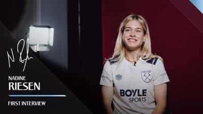 "I'm Really Excited To Be At West Ham!" | Nadine Riesen's First interview As A Hammer ⚒️