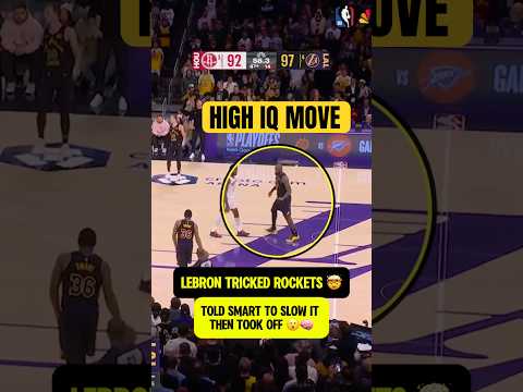 LeBron tricked Rockets to seal win 😤🔥