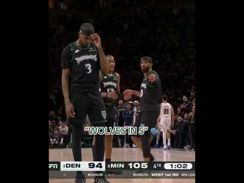 Timberwolves fans letting the Nuggets hear it 🐺