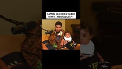 What the baby doing there 💀 @LaMeloBall