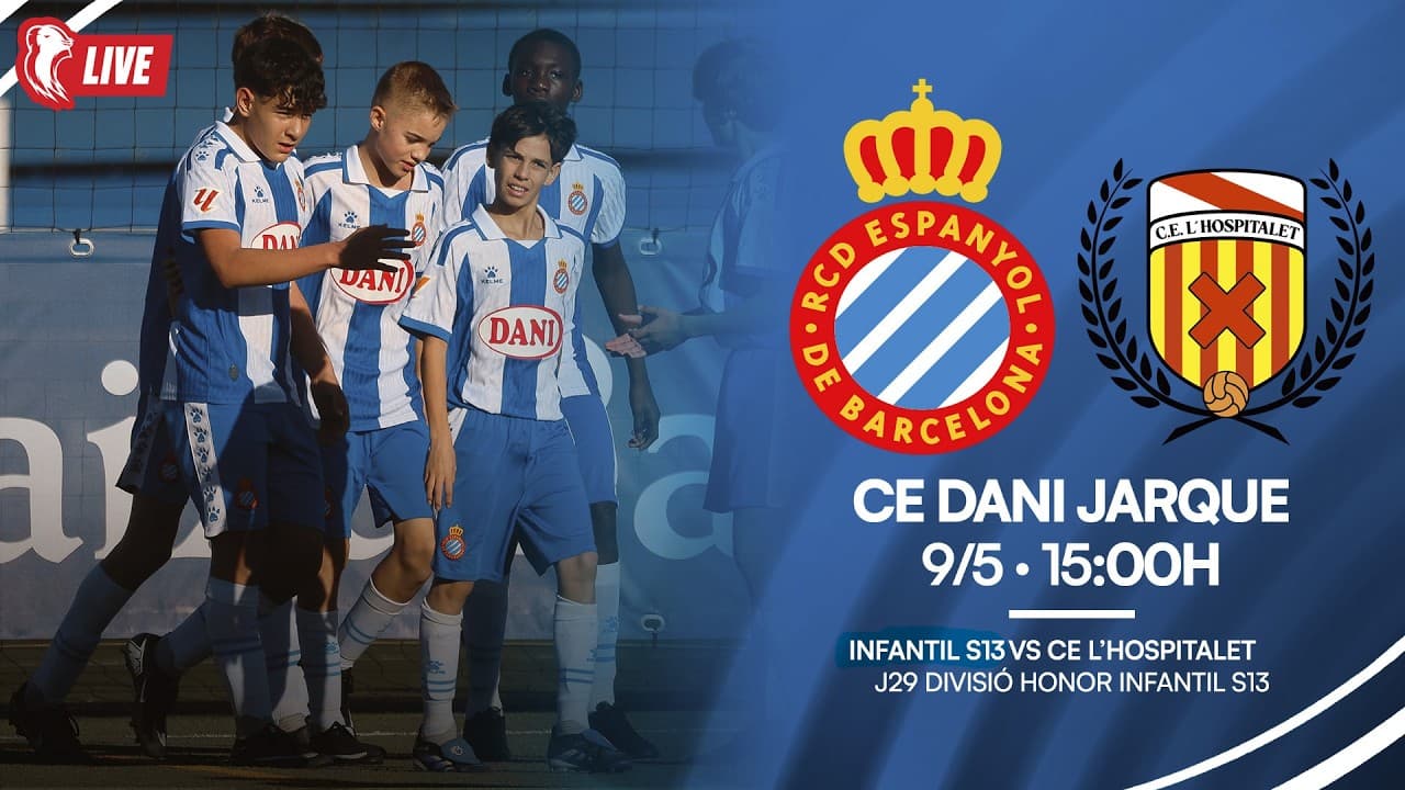 ⚽ EN DIRECTE,  Infantil S13 🆚 CE L’Hospitalet