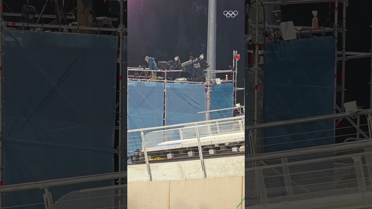 Fast and Furious Focused! ⚡️🎥 #Olympics #WinterOlympics #SkiJumping