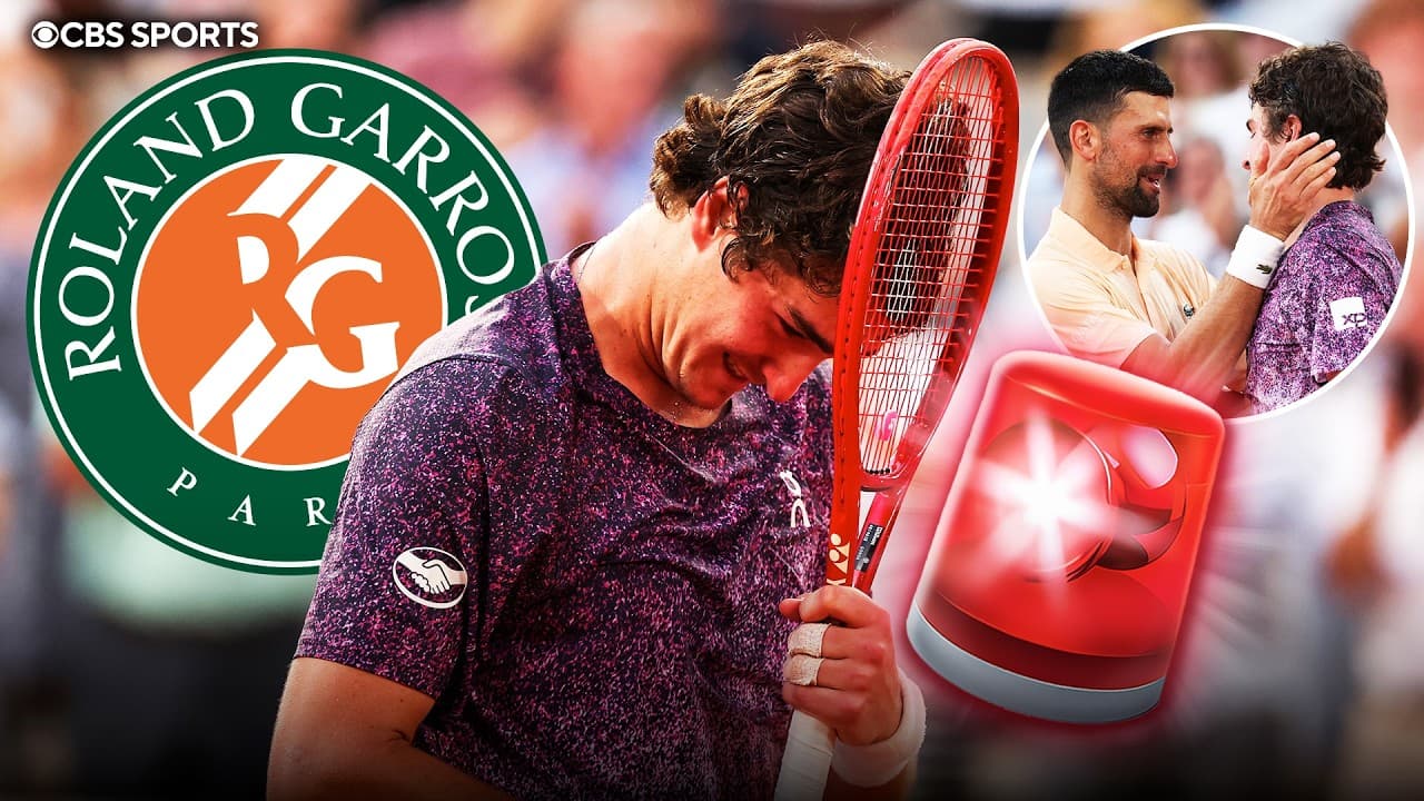 João Fonseca takes out Novak Djokovic in third round of French Open 🚨