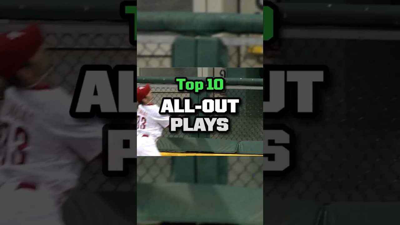 Top 10 ALL-OUT Plays in MLB History!