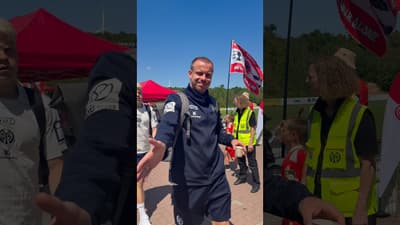 Angekommen beim Clubpartnertestspiel in Pfeddersheim 🤝