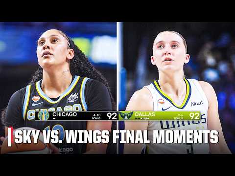 WILD FINISH 🔥 Chicago Sky vs. Dallas Wings Final Moments | WNBA on ESPN