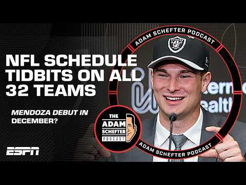 NFL Schedule Release: Primetime/Revenge Games + A Long Wait for Mendoza? | The Adam Schefter Podcast