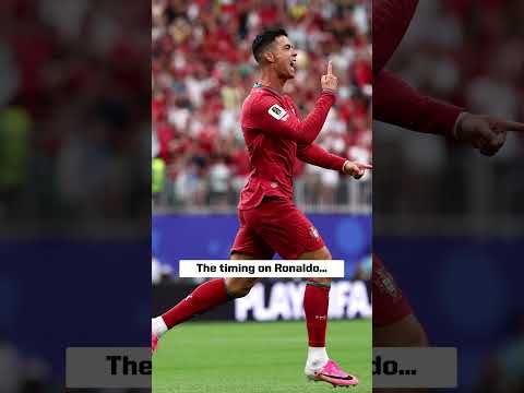 Chris Brockman was talking about Ronaldo not scoring in the World Cup right as he scored 😂⚽