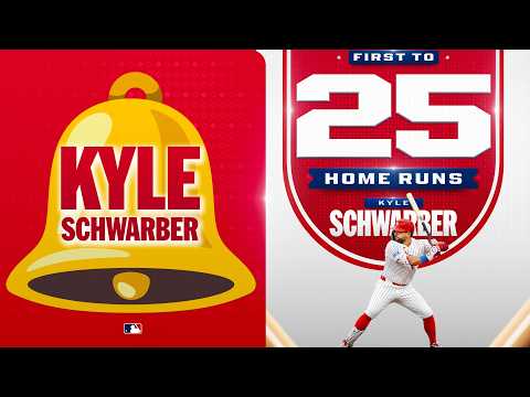 Kyle Schwarber is the first player to hit 25 home runs in 2026! 🔔 | MLB Highlights