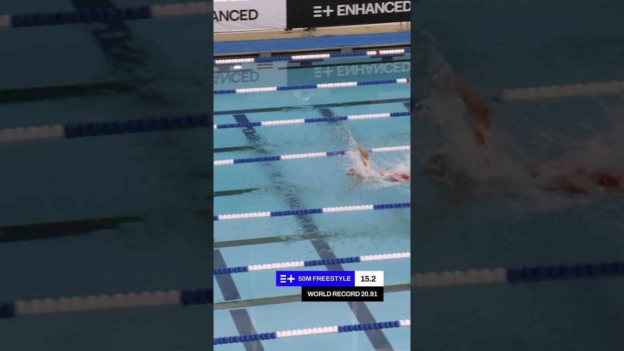 Kristian Gkolomeev Drops a 20.89!! NEW 50 Free World Record | Enhanced Games