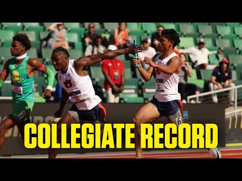 Auburn sets new men's 4x100 collegiate record at 2026 outdoor track and field championships