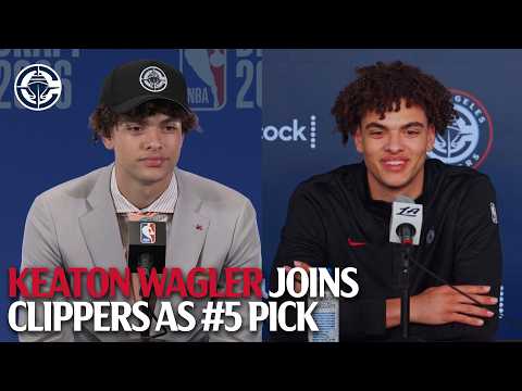 Keaton Wagler Joins LA Clippers as Overall 5th Pick | Introductory Press Conference
