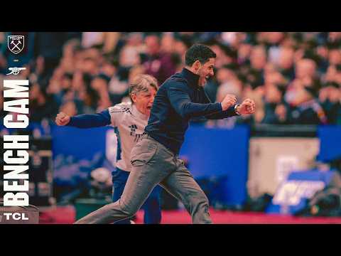 BENCH CAM | Ecstatic Arteta reacts to Trossard's winner | West Ham v Arsenal (0-1) | Premier League