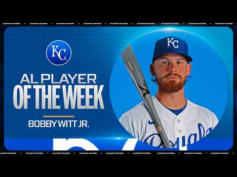Bobby Witt Jr. is the American League Player of the Week! 👑 (11-for-27 [.407 AVG], 3 HR, 4 RBI)