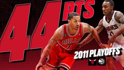 MVP Derrick Rose's DOMINANT 44 points vs. ATL (Playoff Career High)