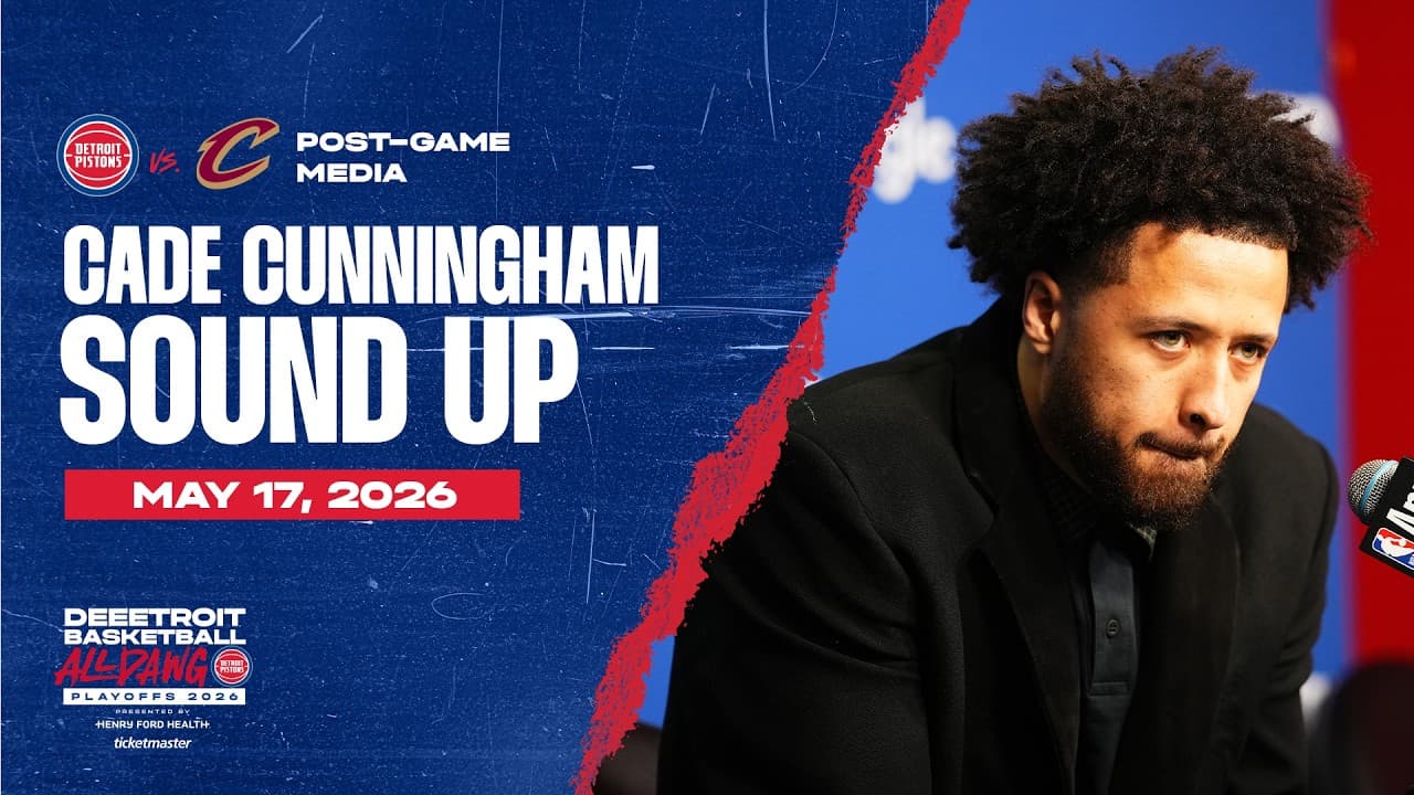 Round 2 Game 7: Post-Game Press Conference: Cade Cunningham | Pistons vs. Cavs | 05.17.26