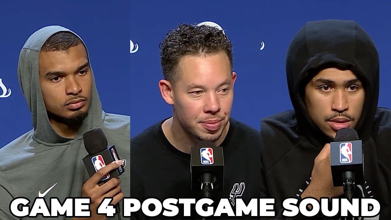 Full NBA Finals Game 4 Spurs Postgame Press Conferences: Victor, Mitch and Dylan