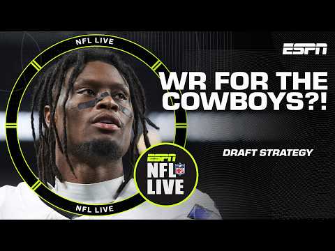 Will the Cowboys draft a WR despite George Pickens being franchise tagged? 🤨 | NFL Live