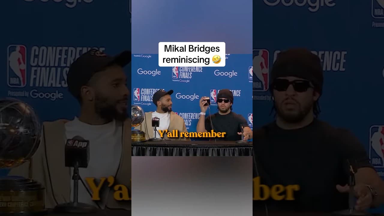 Mikal Bridges reminiscing on the good ol’ days #villanova #knicks