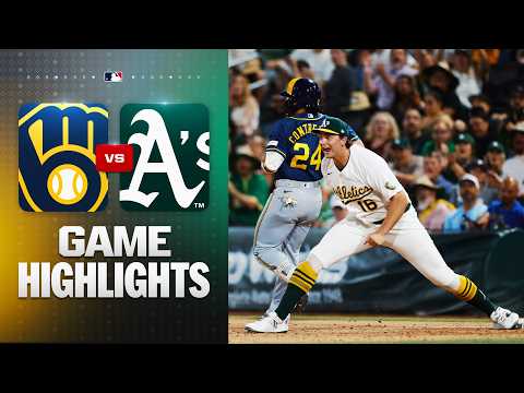 Brewers vs. A's Game Highlights (6/10/26) | MLB Highlights