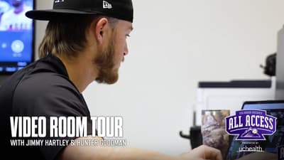 Rockies All Access | Video Room Tour with Jimmy Hartley & Hunter Goodman