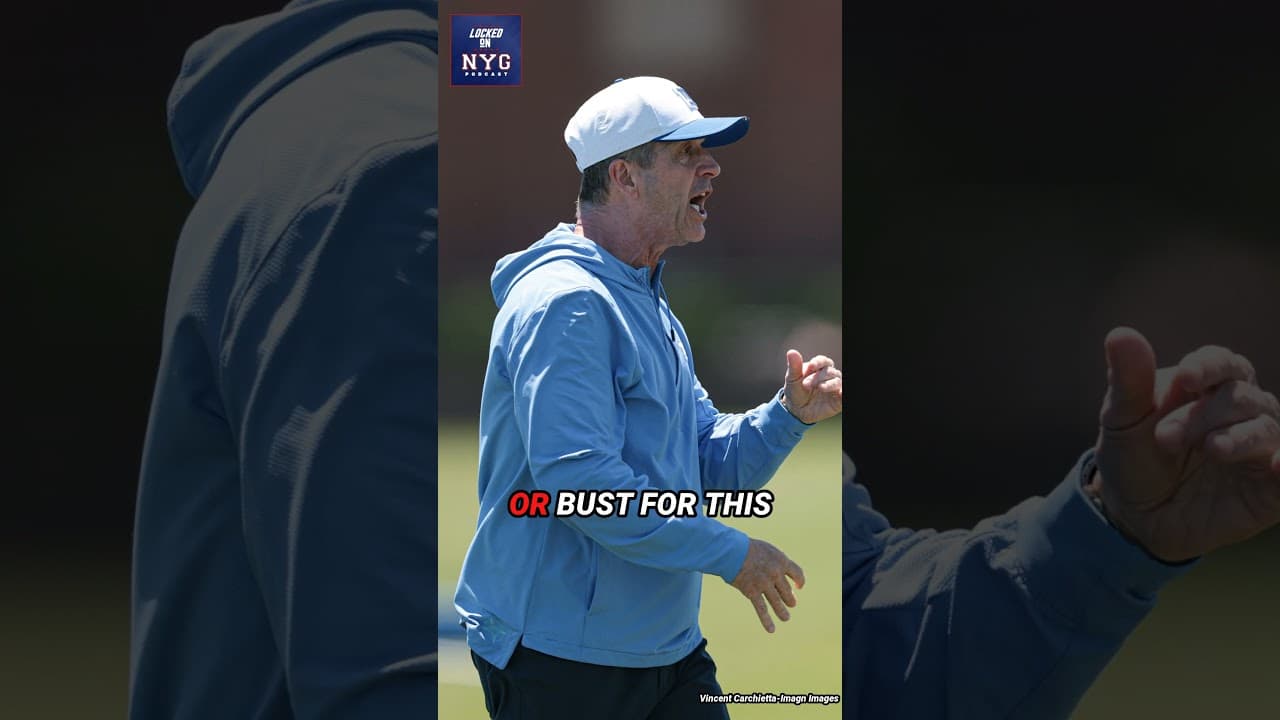 John Harbaugh Is Setting the Tone EARLY 👀 #newyorkgiants #johnharbaugh #nfl