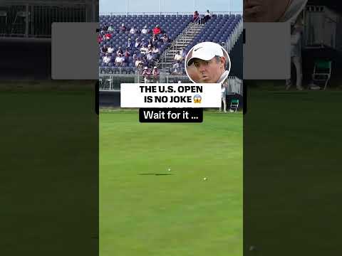 This putt from Rory McIlroy’s practice round 😳 (via @PGATOUR/TT)