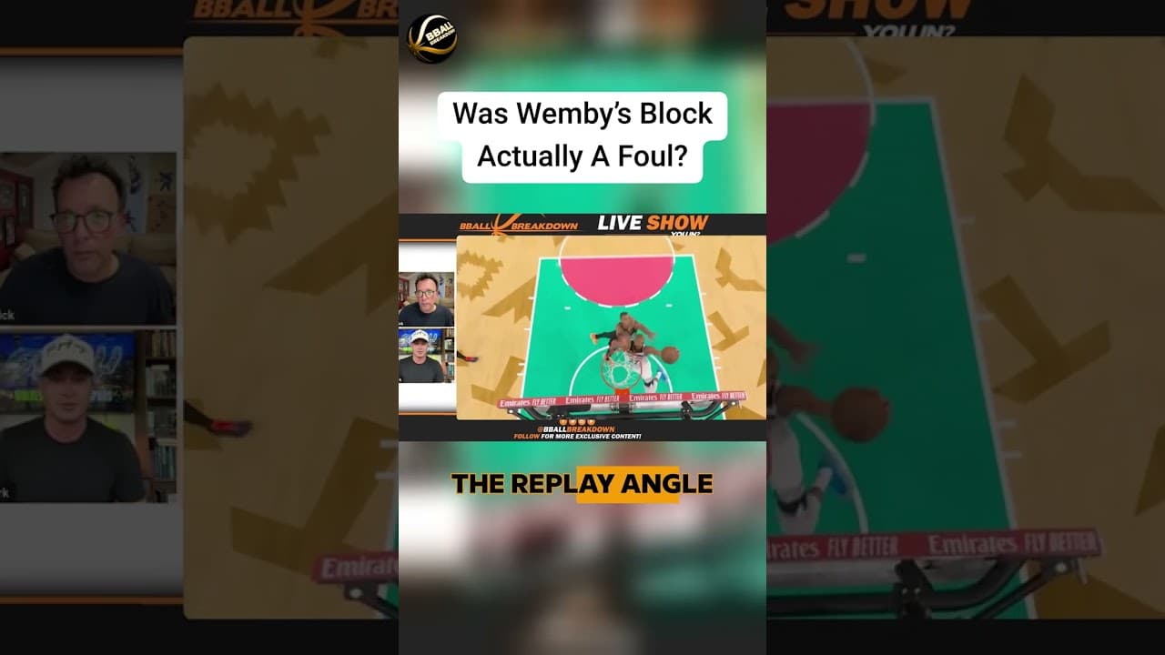 Why Wembanyama's Block Was the Right No-Call (A Referee Breaks It Down)