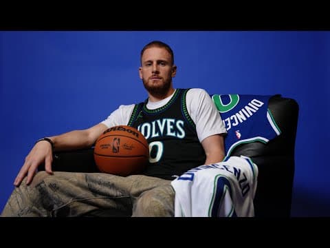 Donte DiVincenzo Behind The Scenes of Timberwolves Jersey Unveil