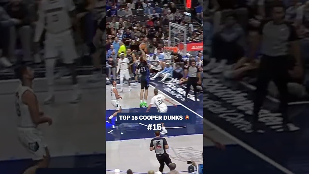 The Flagg was raised high 💥 #dallasmavericks #cooperflagg #dunks #nba