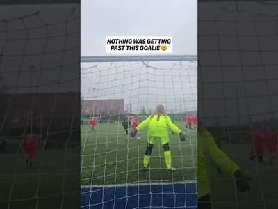 Goalie said "not today" 💪