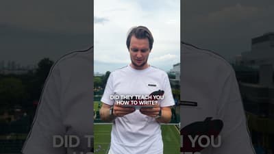 More Wimbledon well wishes & Bublik savages admins handwriting 🥲✍️
