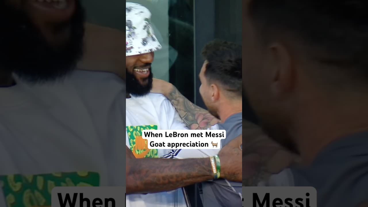 That time LeBron watched Messi in Miami 🐐