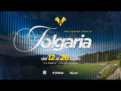 #Folgaria2026 | I gialloblù in ritiro in Trentino dal 12 al 26 luglio