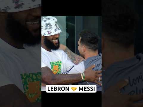 Appreciate greatness🤝 #messi #lebron